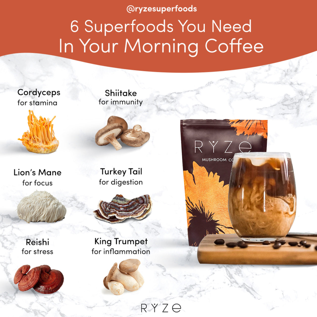 Ryze Mushroom Coffee Pack of 2 - Clearance Sale
