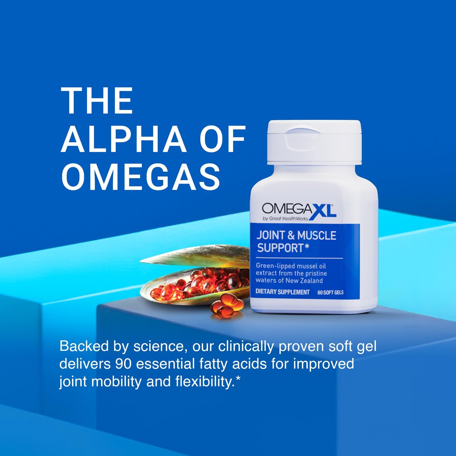 Omega XL 300 Capsules Pack of 2 - Green Lipped Mussel Omega-3 - Clearance Sale