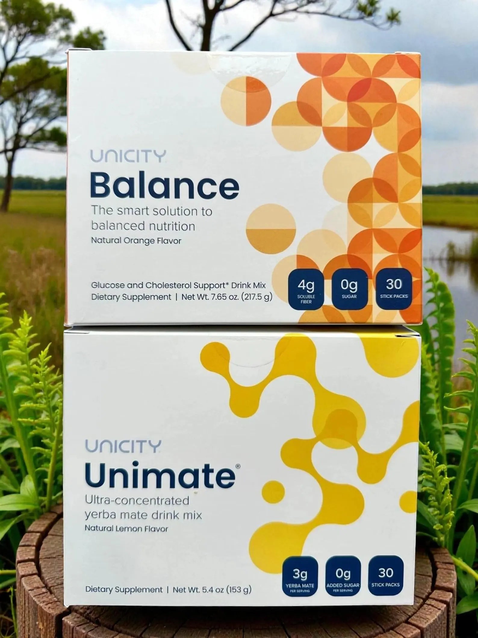 Unicity Feel Great Set of 2 | Unimate Lemon + Balance Orange | Exp 07/27