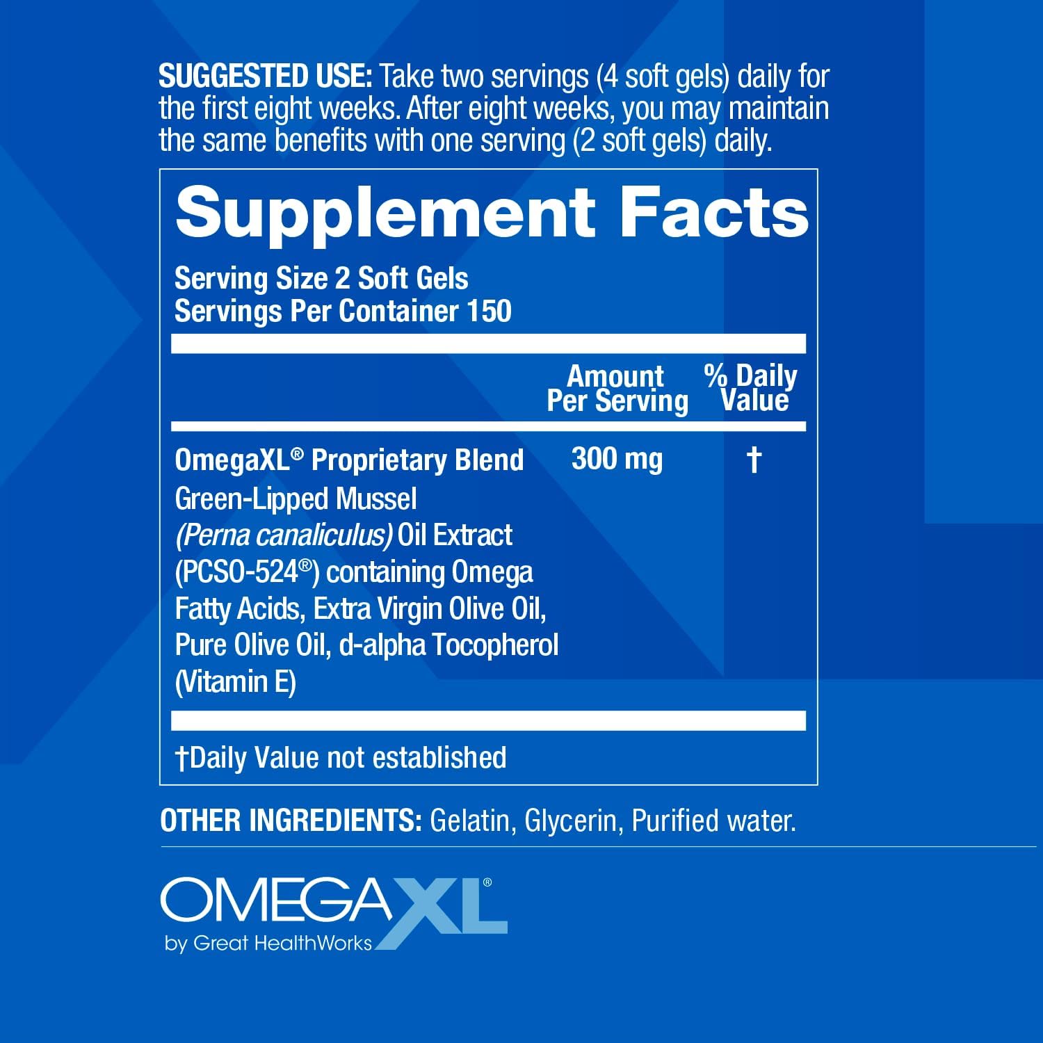 Omega XL 300 Capsules Pack of 2 - Green Lipped Mussel Omega-3 - Clearance Sale