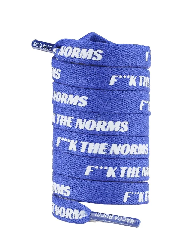Comfortable Wear Bacca Bucci "F***K THE NORMS" Sneaker Laces