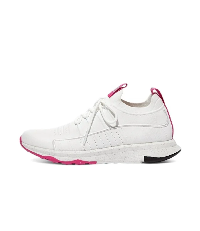 Classic Items Women's Vitamin Ff E01 Knit Sports Trainers Sneaker In Urban White Mix