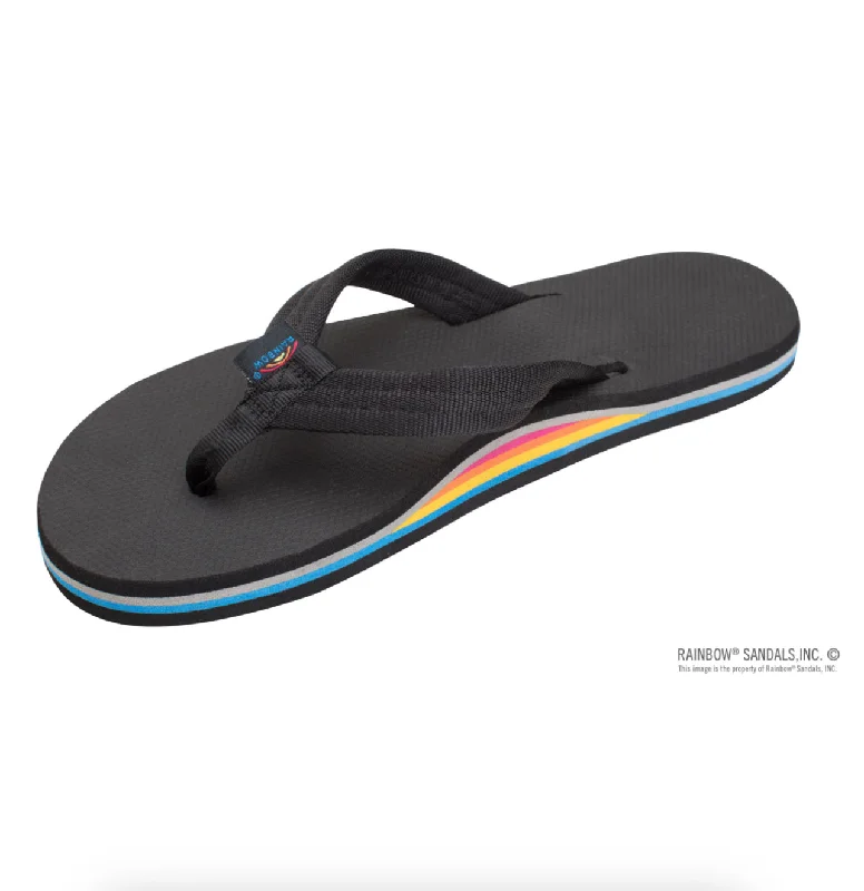 Classic Color LIMITED EDITION CLASSIC RUBBER - Rainbow Single Layer Soft Top 3/4" EVA Rubber Filled Nylon Strap