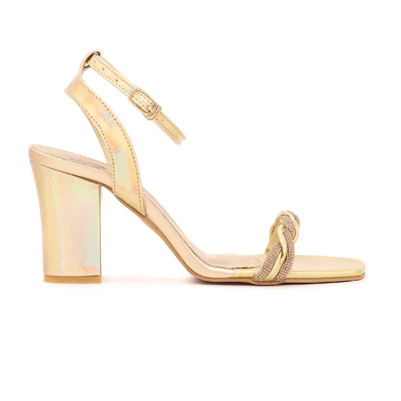 Youthful Vitality Women Golden Fancy Sandal FN5598