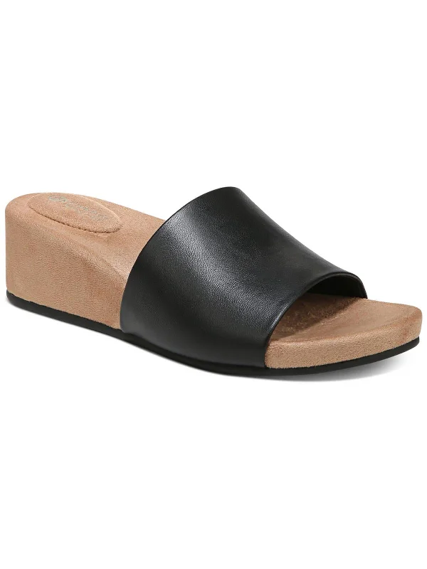 Minimal Classic Giulia Womens Cushioned Footbed Man Made Wedge Sandals