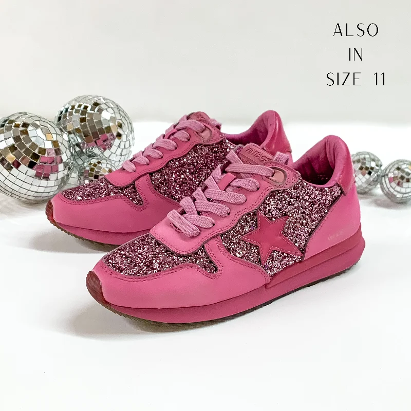 Floral Prints Vintage Havana | Splendid Dip Dye Glitter Sneakers in Wine
