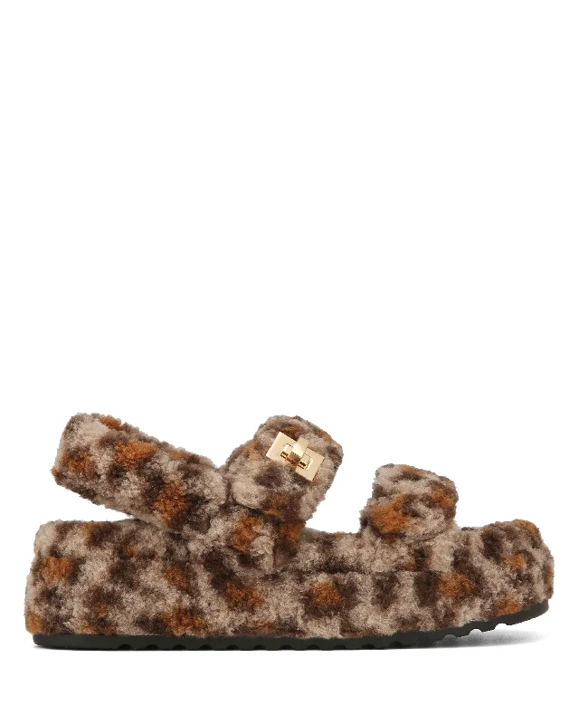 Floral Prints Fluffy Ocelot