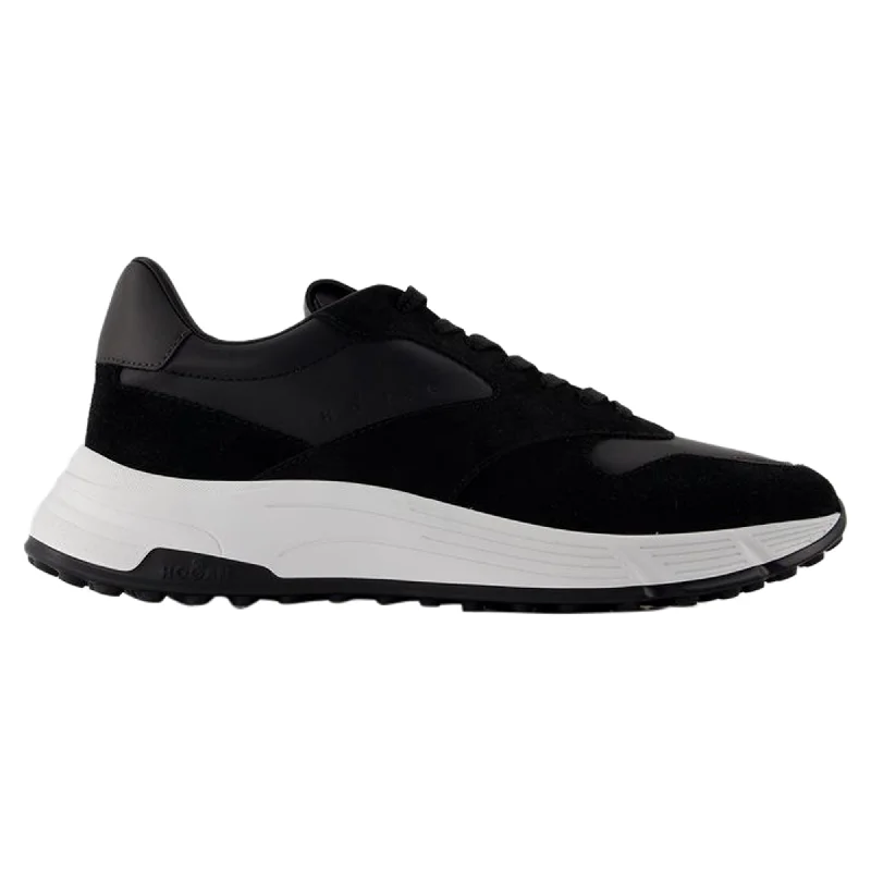 Basic Version Sneakers - Hogan - Leather - Black