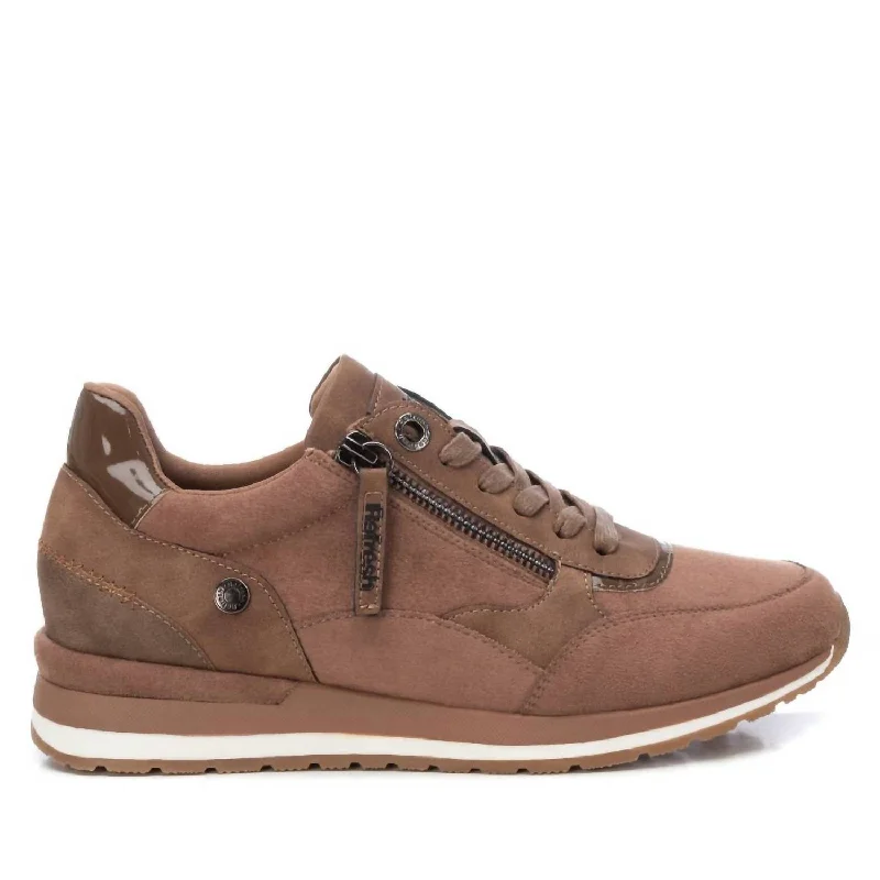 Cute Design Women's Trainers Sneakers In Taupe