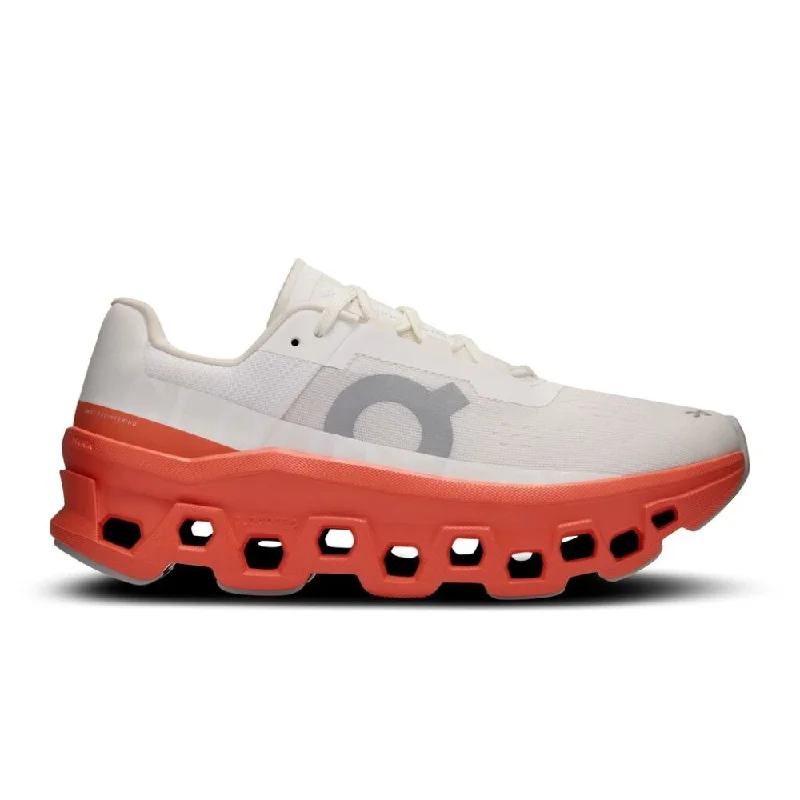 Exquisite Embroidery On Women's Cloudmonster - White/Flame