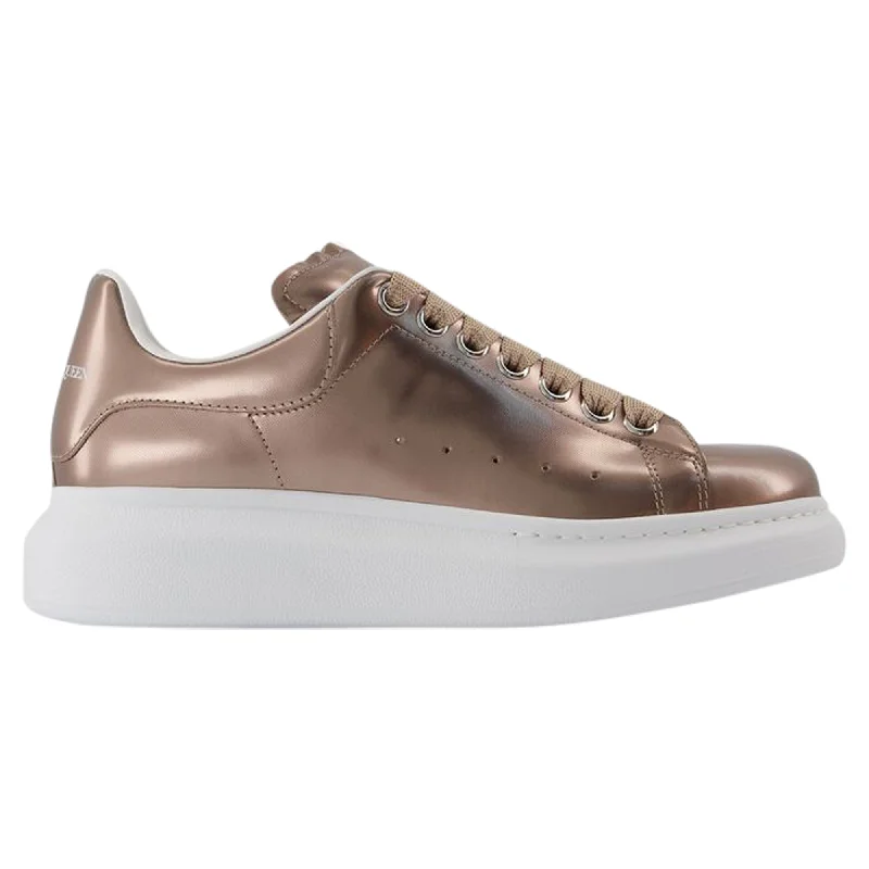 Youthful Vitality Oversized Sneakers - Alexander McQueen - Leather - Beige