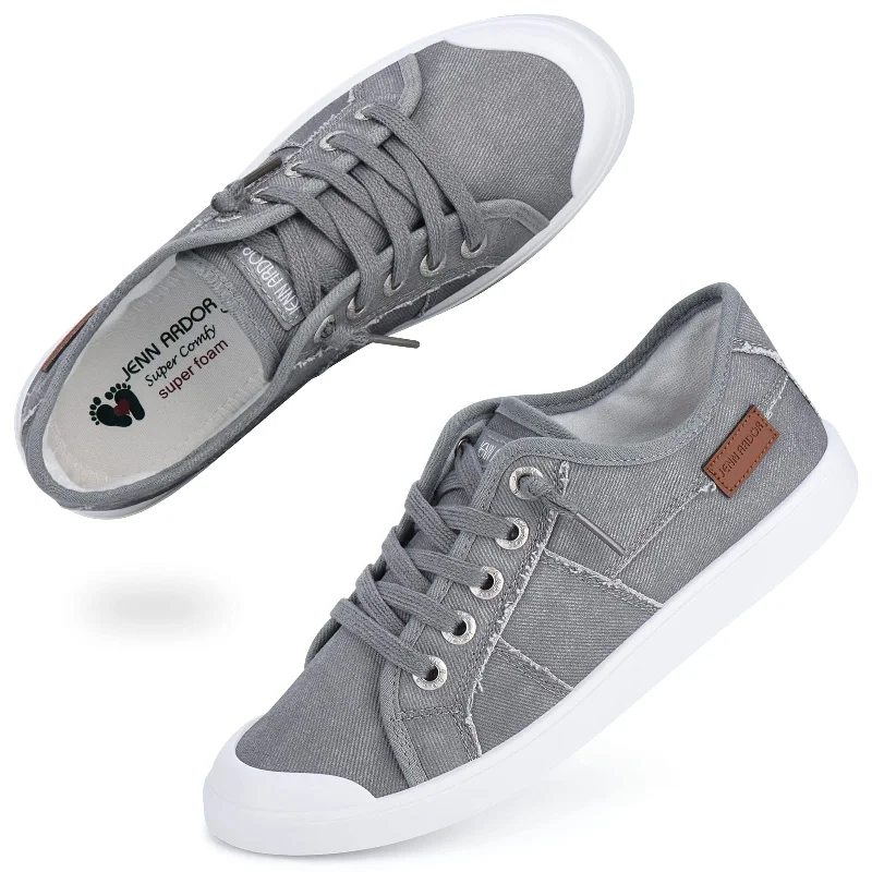 High-end Customization JENN ARDOR Women's Fixed Lace-Up Sneakers