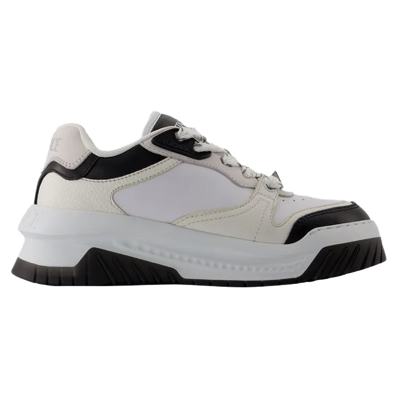 Personalized Wear Sneakers - Versace - Leather - Black/White
