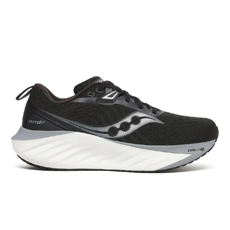 Practical Style Saucony Women's Triumph 22 Wide - Black/White