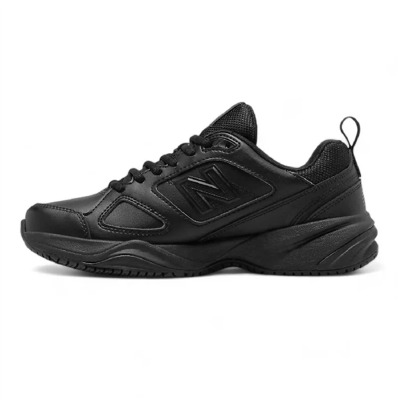 Youthful Style Women's 626V2 Slip Resistant Work Shoes - D Width In Black