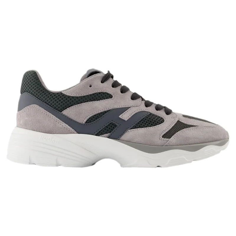 Tropical Style Allacc Sneakers - Hogan - Leather - Grey