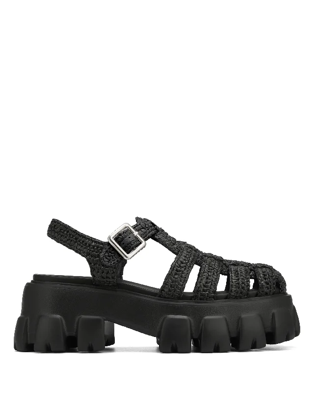 Elegant Series Echo Black Raffia