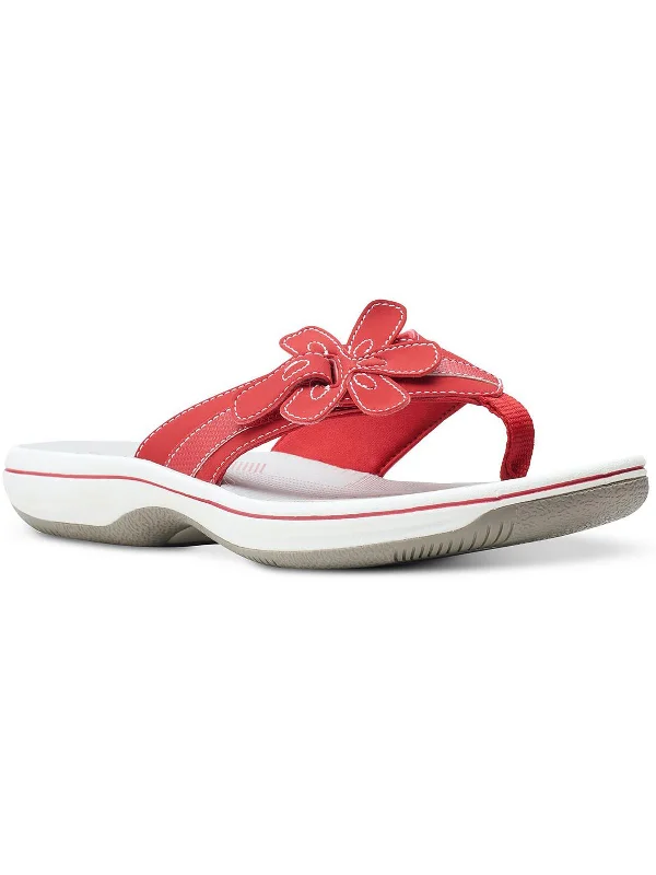 Sports Trend Brinley Flora H Womens Slides Slip On Thong Sandals
