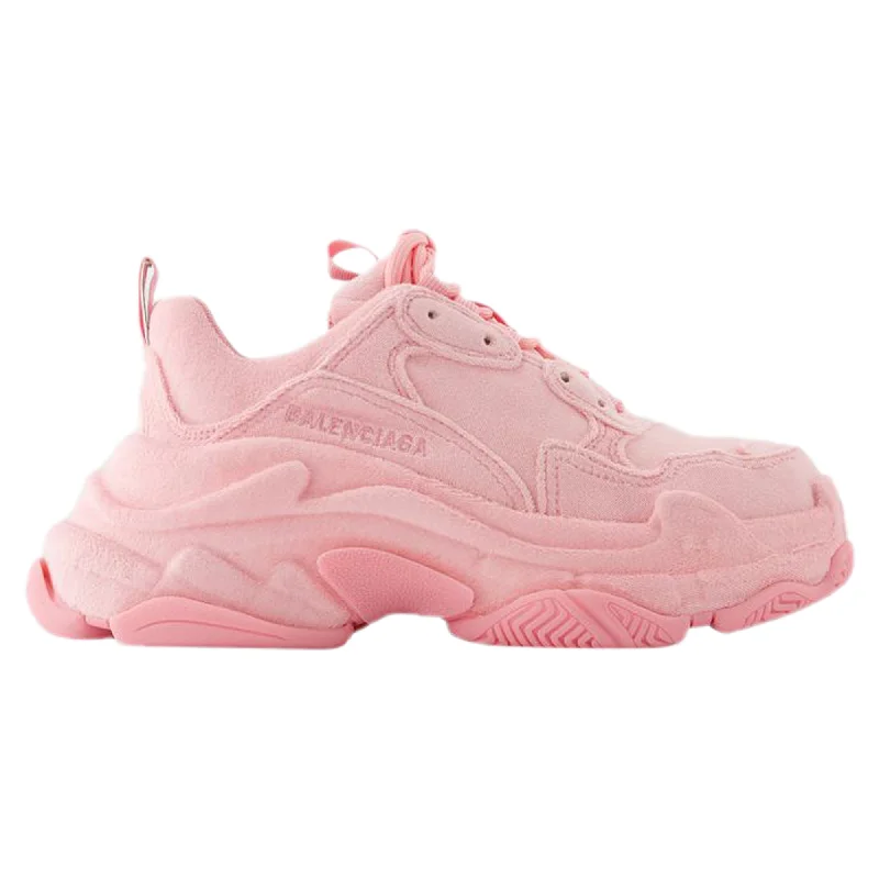 Printed Patterns Triple S Sneakers - Balenciaga - Leather - Pink