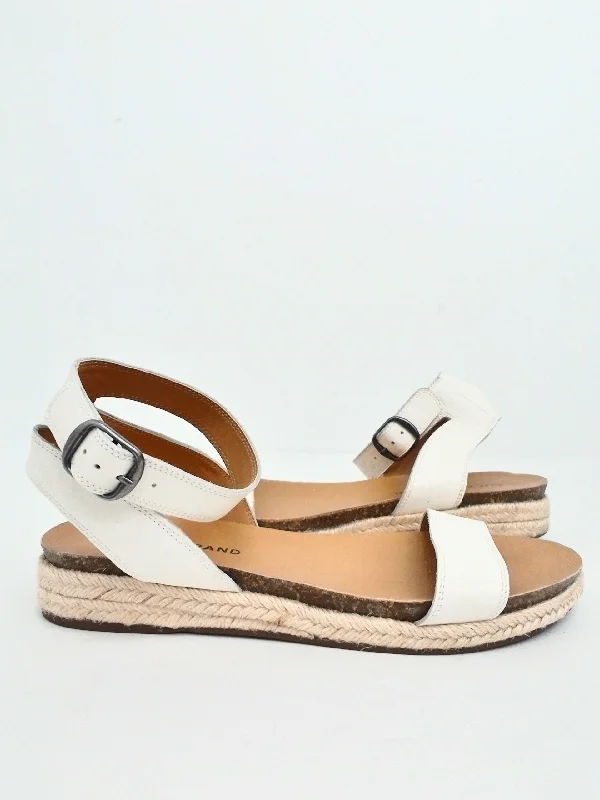 Basic Version Lucky Brand Women's Garston Beige Leather Sandals Size 7.5