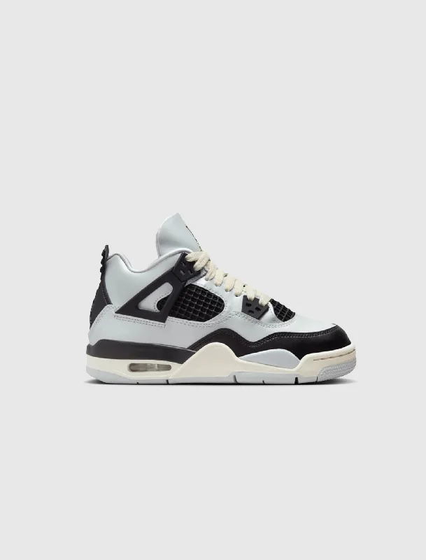 Perfect Tailoring AIR JORDAN 4 RETRO "PURE PLATINUM/ METALLIC GOLD" GS