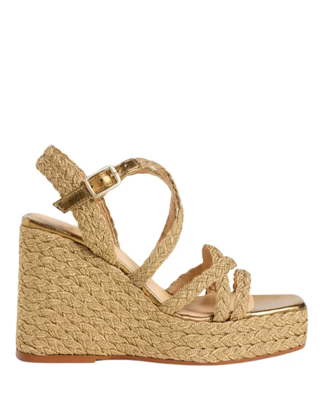 Fresh And Elegant Timotea Beige Wedge Sandal