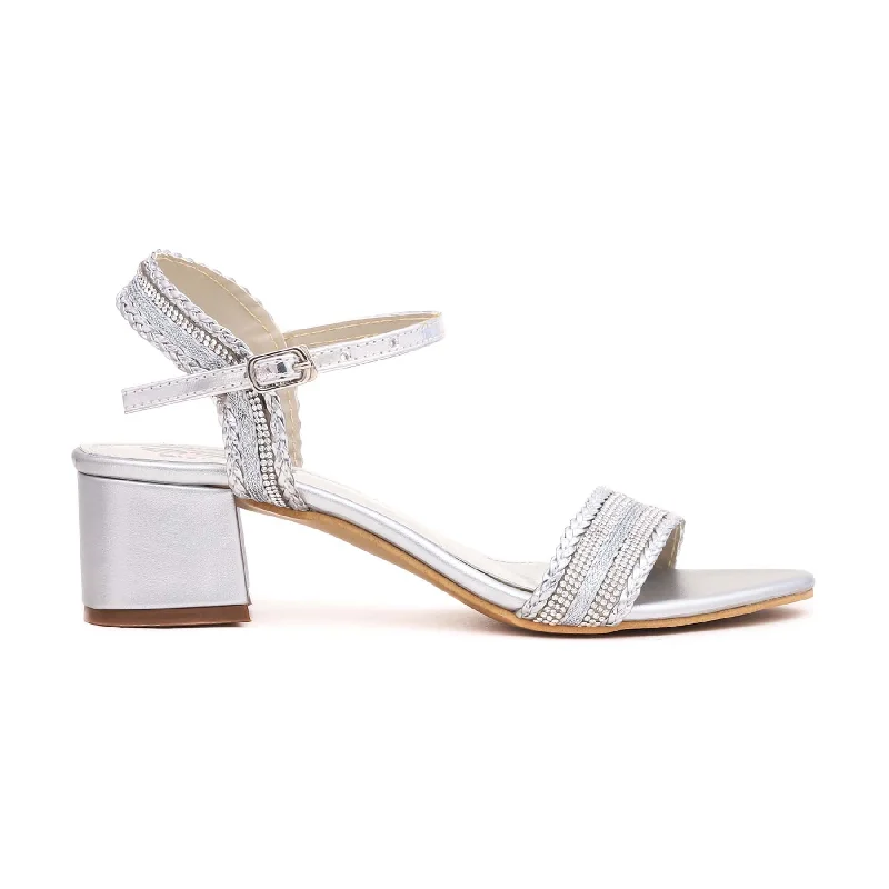 Sports Fashion Silver Fancy Sandal FN5620