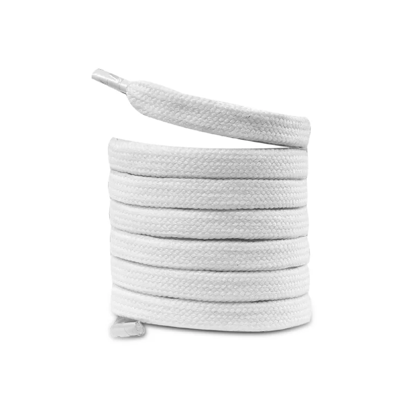Luxury Classic Bacca Bucci Sneaker Shoe Laces | Flat | Black-White