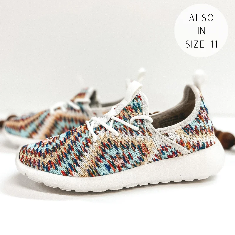 Trendy Items Very G | Running After You Lace Up Knit Stretch Sneakers in Light Blue