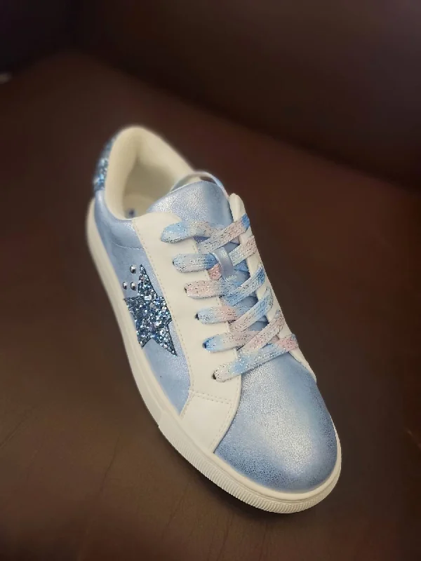 Celebrity Style Supernova In Light Blue Metallic