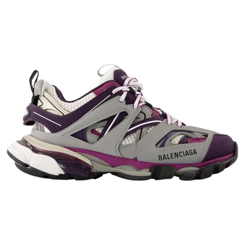 High Street Design Track Sneakers - Balenciaga - Synthetic - Grey/Purple