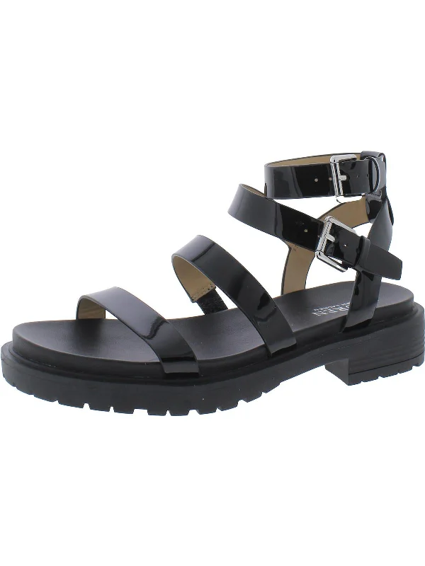 High-quality Design Kayleen Womens Leather Strappy Ankle Strap