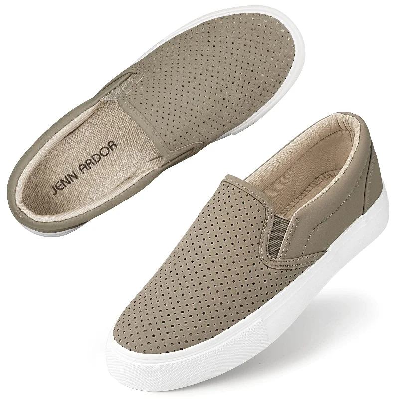 High-end Design JENN ARDOR Women Breathable Slip-On Sneakers