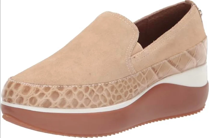 High Street Series Lizzeecs Sneaker In Natural Calf Suede