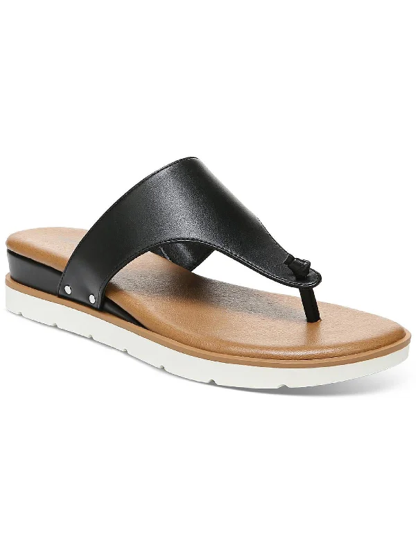 Urban Style Emmaa Womens Faux Leather Slip On Thong Sandals