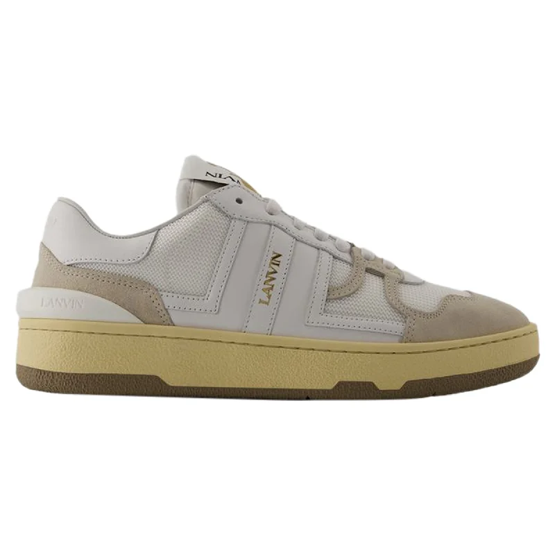 Celebrity Picks Tennis Low Top Sneakers - Lanvin - Leather - White