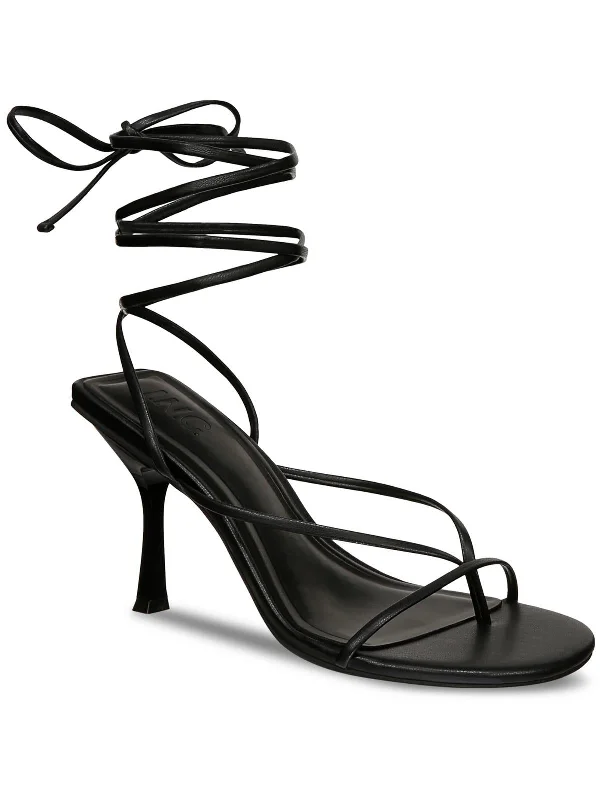 Comfortable Mind Pippa Womens Faux Leather Thong Slingback Sandals