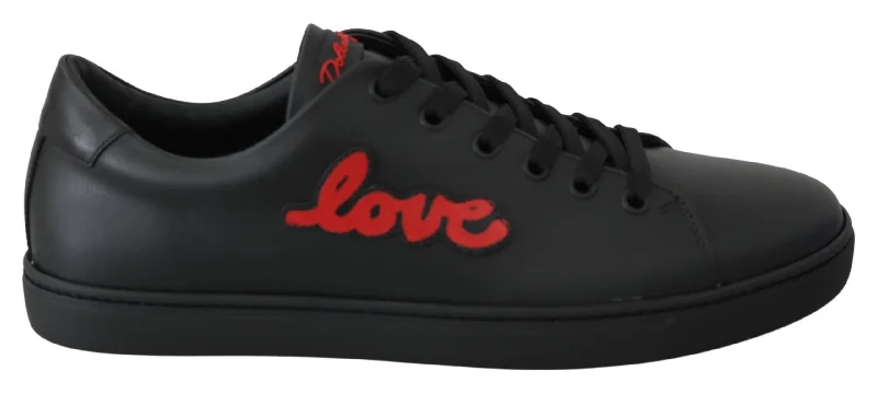 Energy Wear Dolce & Gabbana Elegant Leather Sneakers with  Women's Accents