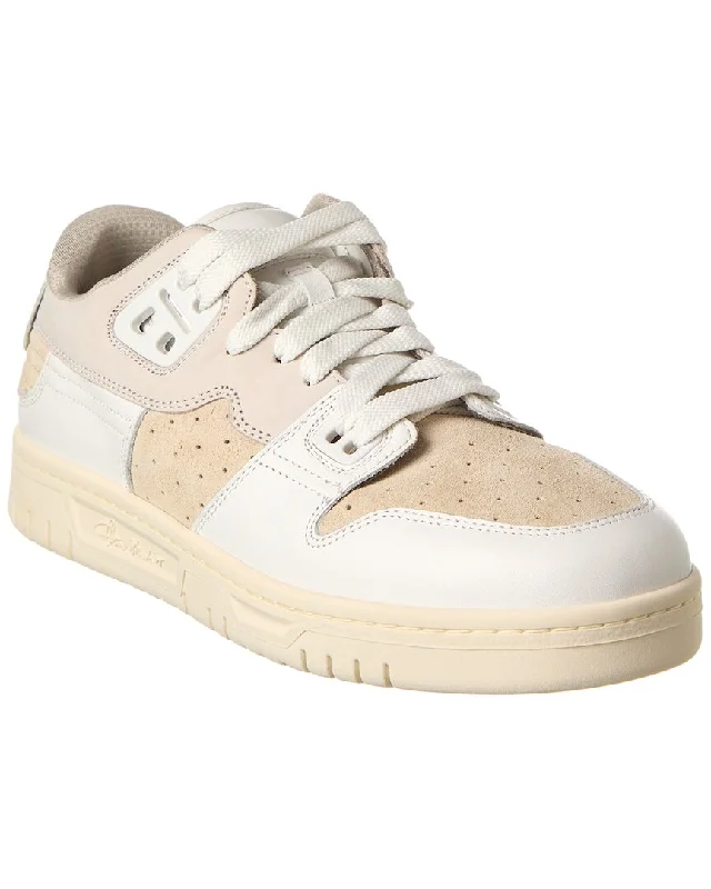 Fashion Design Acne Studios Low Mix Leather & Suede Sneaker