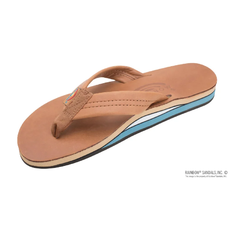 Fashion Classic TAN - Rainbow Double Layer Arch Support Classic Leather with 1" Strap