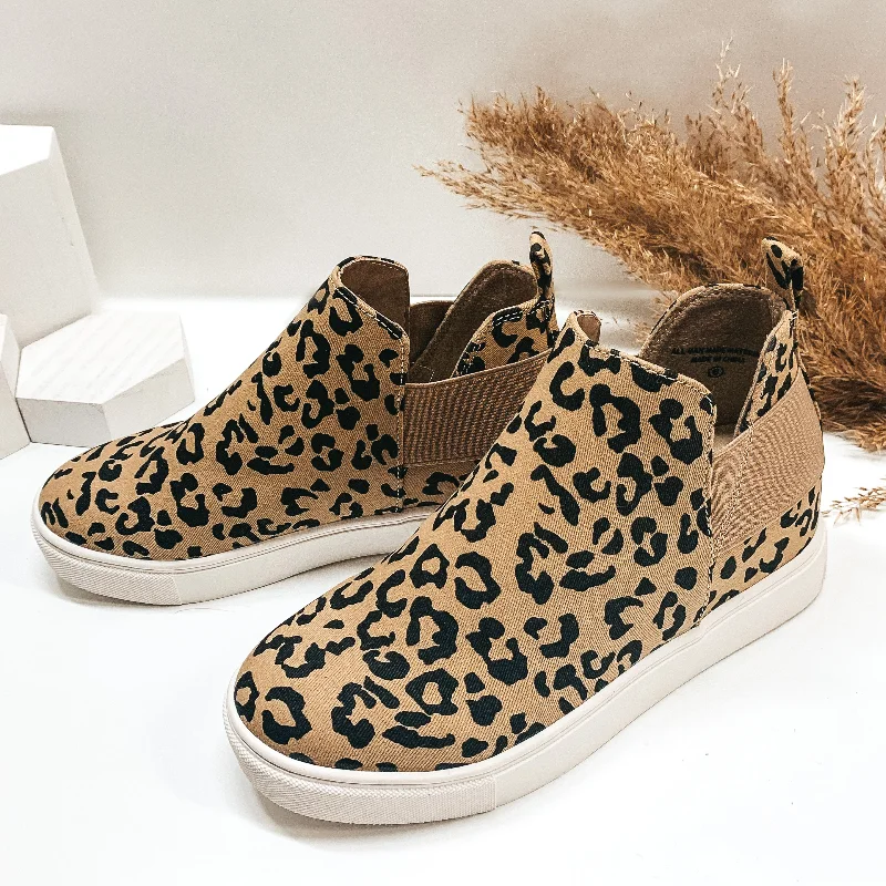 Sports Fashion Last Chance Sizes 5.5, 6, 6.5 & 7 | First Steps Heeled Slip On Sneakers in Leopard Print Sports Fashion Last Chance Sizes 5.5, 6, 6.5 & 7 | First Steps Heeled Slip On Sneakers in Leopard Print