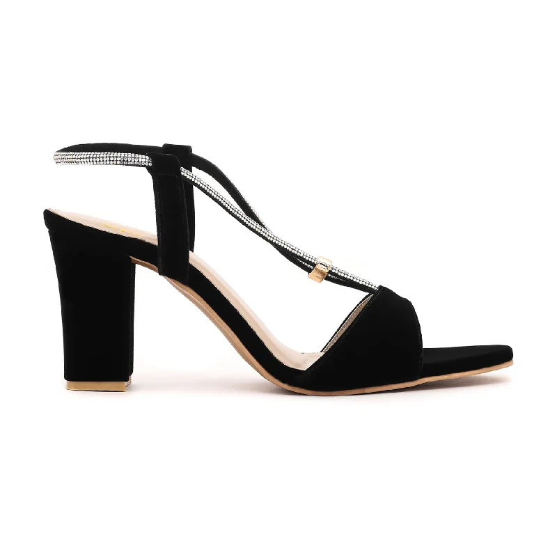 Exquisite Embroidery Black Fancy Sandal FN5657