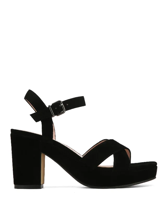 Multifunctional Style Remy Black Suede