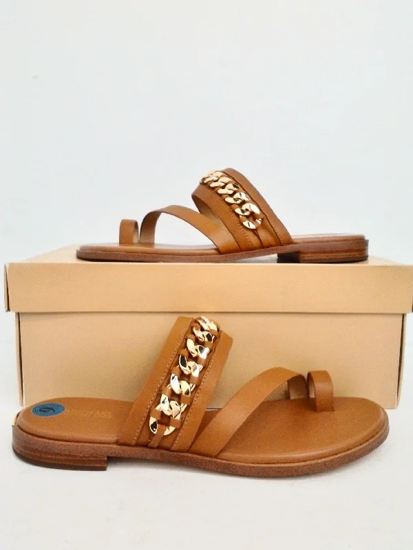 Celebrity Picks Michael Kors Women's Bergen Flat Sandal Acorn Size 9, 10M