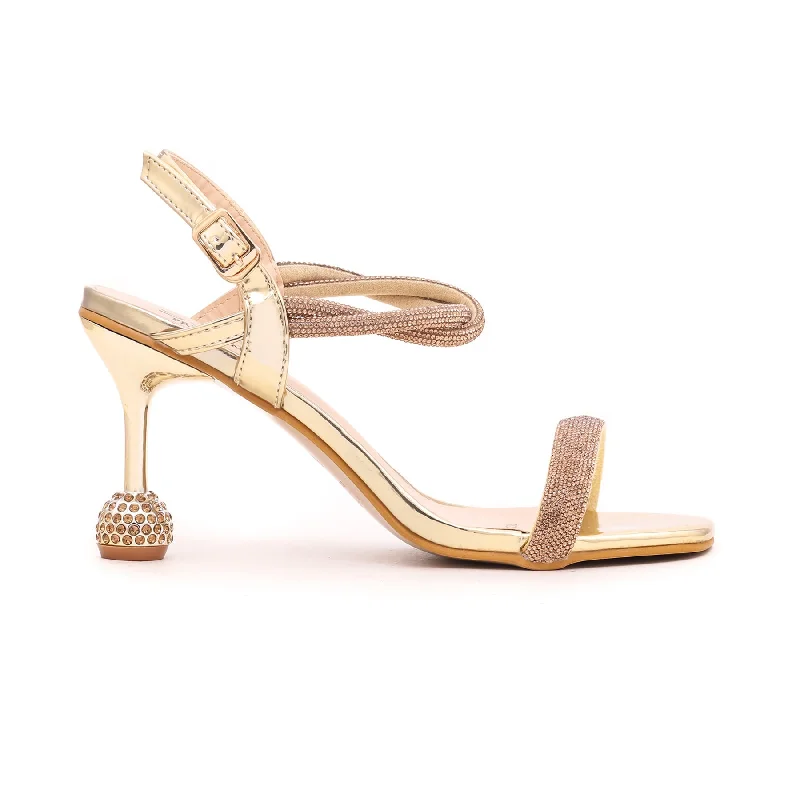 Versatile Items Golden Fancy Bridal Sandal FN5723