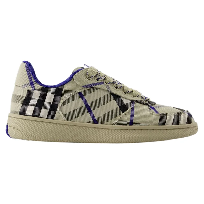 Retro Prints Terrace Sneakers - Burberry - Synthetic - Nude