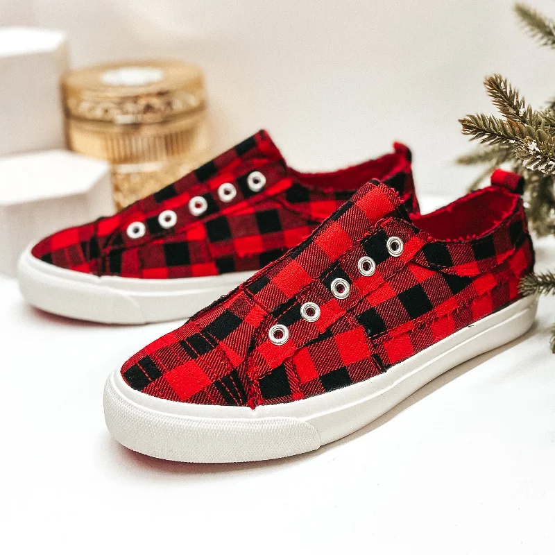 High-quality Design Last Chance Size 6 | Corky's | Babalu Slip On Sneakers in Buffalo Plaid High-quality Design Last Chance Size 6 | Corky's | Babalu Slip On Sneakers in Buffalo Plaid