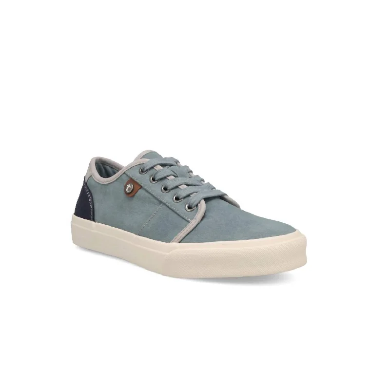 Elegant Design Women's Super Soul Sneakers In Lake Blue/navy Distressed