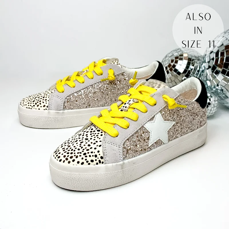 Classic Items Vintage Havana | Hailey Sneakers in Washed Glitter and Cheetah Print