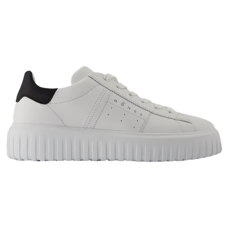 European Plan H Stripes New Sneakers - Hogan - Leather - White